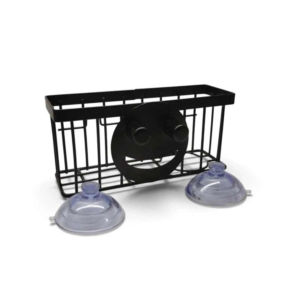 Smiley Face Sponge Holder Sink Caddy Kitchen Organizer Drain Rack